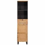 vidaXL Armoire de salle de bain avec étagère Marron 38 x 33 x 160 cm