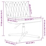 vidaXL Chaise pivotante de bureau crème bouclé comme de la laine tissu