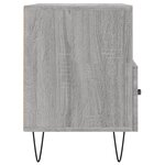 vidaXL Meuble TV Sonoma gris 80x36x50 cm Bois d'ingénierie