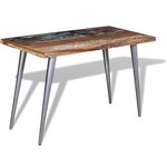 vidaXL Table de salle à manger Bois de récupération 120 x 60 x 76 cm