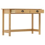 vidaXL Table console Hill Range avec 2 tiroirs 110x45x74 cm Pin solide