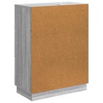 vidaXL Buffet Sonoma gris 66 x 34 5 x 87 cm Bois d'ingénierie