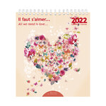 Calendrier 2022 14x16 cm il faut s'aimer…