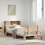 vidaXL Lit bibliothèque sans matelas 90x190 cm bois de pin massif
