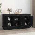 vidaXL Buffet noir 102x35x55 cm bois d'ingénierie