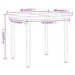 vidaXL Ensemble de salle à manger de jardin avec coussins 5 Pièces Gris