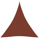vidaXL Voile de parasol tissu oxford triangulaire 4x4x4 m terre cuite