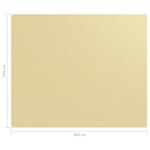vidaXL Tapis de tente 250x300 cm Beige