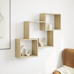 vidaXL Armoire murale 78x18x71 cm chêne sonoma bois d'ingénierie