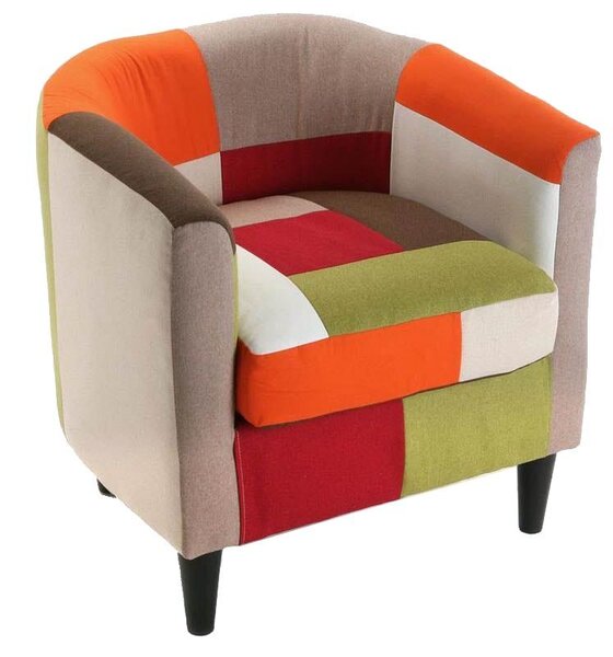 Fauteuil club Patchwork vitaminé