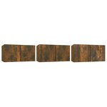 vidaXL Ensemble de meubles TV 5 Pièces Chêne fumé Bois d'ingénierie