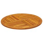 vidaXL Dessus de table Ø90x2 2 cm rond bois massif d'acacia