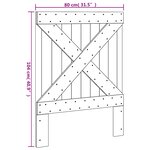 vidaXL Tête de lit 80x104 cm bois massif de pin