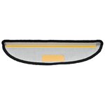 vidaXL Tapis d'escalier 10 pièces 56 x 17 x 3 cm Noir Demi-rond