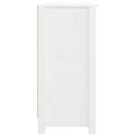 vidaXL Buffet Blanc 100x35x74 cm Bois massif de pin