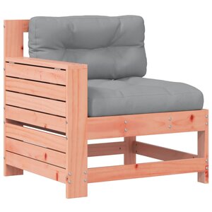 vidaXL Canapé de jardin accoudoir avec coussin bois massif douglas