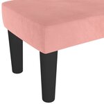 vidaXL Banc Rose 100x30x30 cm Velours