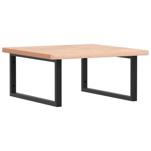 vidaXL Étagère de vasque murale acier et bois massif de hêtre