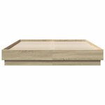 vidaXL Cadre de lit sans matelas chêne sonoma 140x200 cm