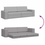 vidaXL Canapé-lit Gris nuage 245 x 78 x 77 cm tissu