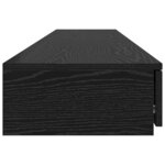Tiroirs de lit vidaXL Noir 200x36 5x16 5 cm en bois d'ingénierie