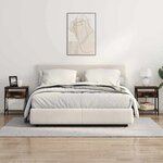 vidaXL Cabinet de chevet 2 Pièces Chêne fumé 38 x 30 x 48 cm