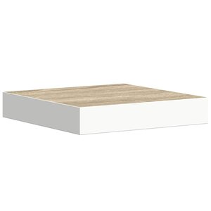 vidaXL Étagère murale flottante Chêne et blanc 23x23 5x3 8 cm MDF