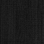 Vidaxl tables de chevet 2 pièces noir 60x36x64 cm bois de pin massif