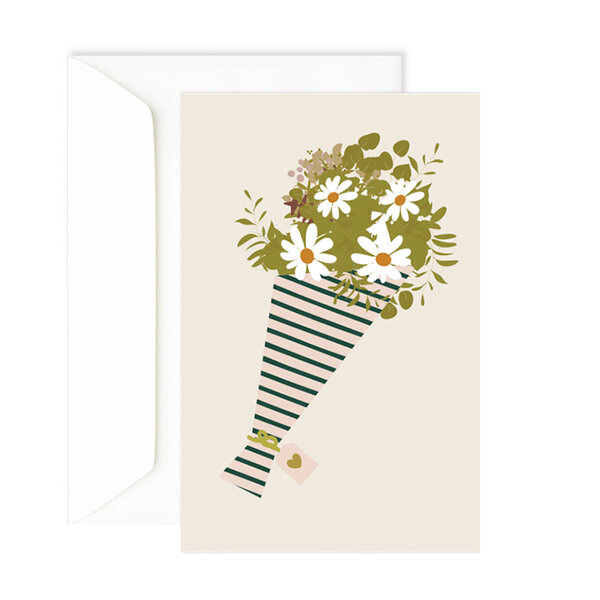 Carte de remerciement bouquet