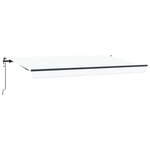 vidaXL Auvent Rétractable Blanc 400 x 200 cm Polyester et Aluminium
