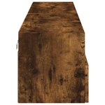 vidaXL Meubles TV muraux 2 Pièces chêne fumé 80x30x30cm bois d'ingénierie