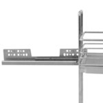 vidaXL Panier à 2 niveaux métallique de cuisine 47x15x54 5 cm