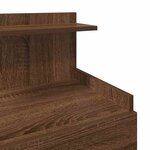vidaXL Tables de chevet 2 pièces avec 2 tiroirs Chêne brun 40 x 36 5 x 62 cm