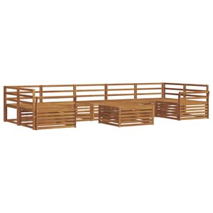 vidaXL Ensemble de canapés d'extérieur 8 pc Naturel