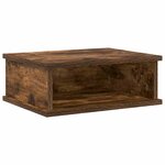 vidaXL Table de chevet Chêne fumé 40 x 31 x 15 cm Bois d'ingénierie