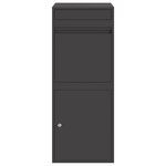 vidaXL Boîte de dépôt de colis Noir 41 x 38 x 103 cm Acier