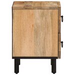 vidaXL Table de chevet 40x33x46 cm Bois de manguier solide