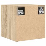 vidaXL Meubles TV muraux 2 Pièces Chêne sonoma 30 5x30x30 cm