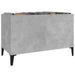 vidaXL Armoire à disques gris béton 74 5x38x48 cm bois d'ingénierie