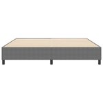 vidaXL Lit à ressorts Gris clair 200 x 200 cm Tissu en velours côtelé