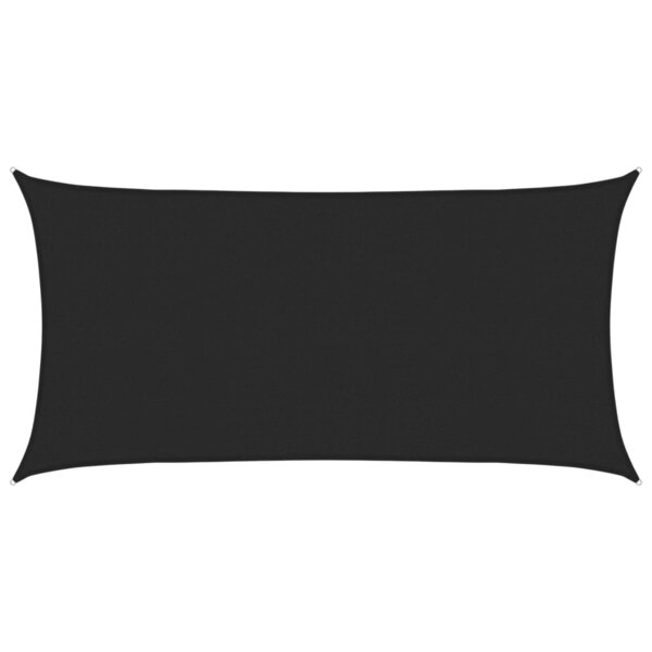 vidaXL Voile d'ombrage 160 g/m² Noir 2 5x5 m PEHD
