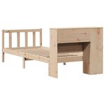 vidaXL Lit bibliothèque sans matelas 75x190 cm bois de pin massif