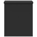 vidaXL Boîte de rangement noir 30x35x35 cm bois d'ingénierie