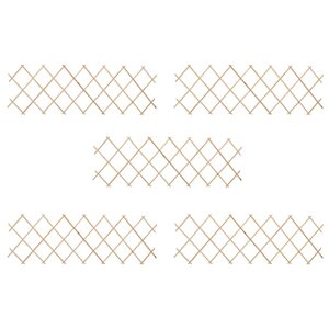 vidaXL Clôture à treillis 5 Pièces Bois de sapin 180x60 cm