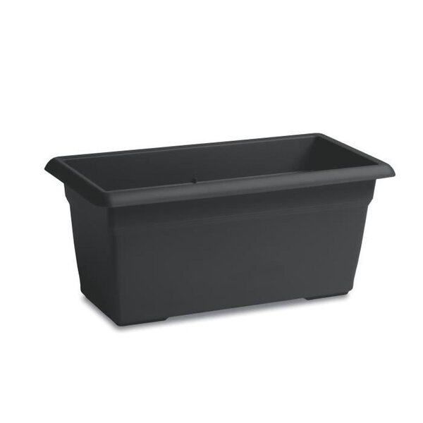 Bac à fleur rectangulaire - 110L - 100 cm - Plastique - Anthracite