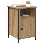 vidaXL Cabinet de chevet 2 Pièces Chêne artisanal 40 x 42 x 60 cm