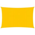 vidaXL Voile d'ombrage 160 g/m² Jaune 3x4 5 m PEHD