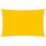 vidaXL Voile d'ombrage 160 g/m² Jaune 3x4 5 m PEHD