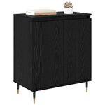 vidaXL Buffet Chêne noir 60 x 35 x 70 cm Bois d'ingénierie