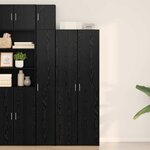 vidaXL Haut Armoire Chêne noir 70 x 42.5 x 185 cm Bois d'ingénierie